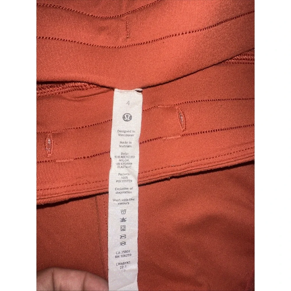 Lululemon‎ ready to rulu jogger Size 4 Rust Brown High Rise